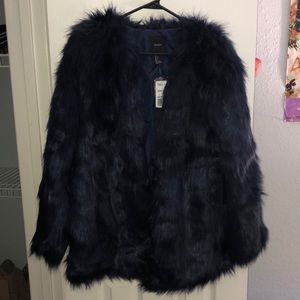 Faux fur coat